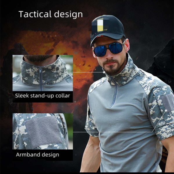 Green Python Camouflage Military Tactical Shirts S-5XL Woodland Frog Gear