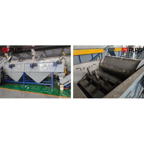 La bolsa de plástico de los bolsos de los PP que recicla la película del LDPE de la máquina PE que se lava machacando la producción de sequía