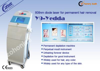 máquina da remoção do cabelo do mordente do laser do diodo de cristal de 12*12mm