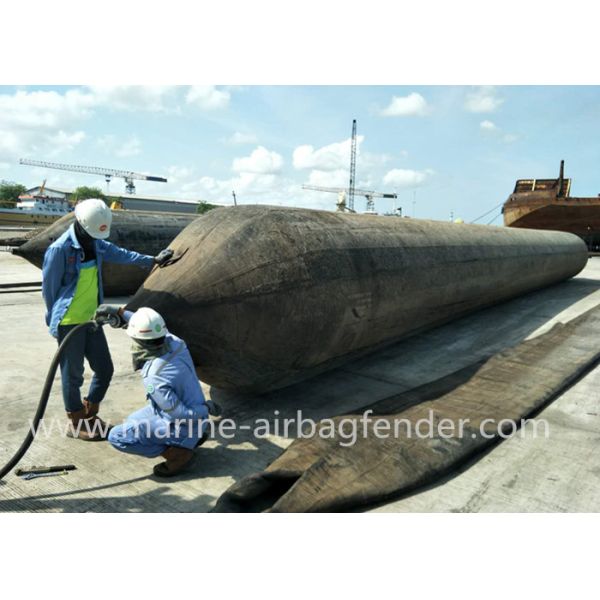 caucho durable de lanzamiento de los sacos hinchables de la nave resistente de los 2m*12m usado en astilleros