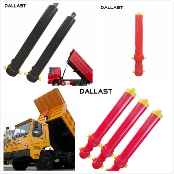 1 cilindro hidráulico del movimiento largo temporario para el camión volquete agrícola