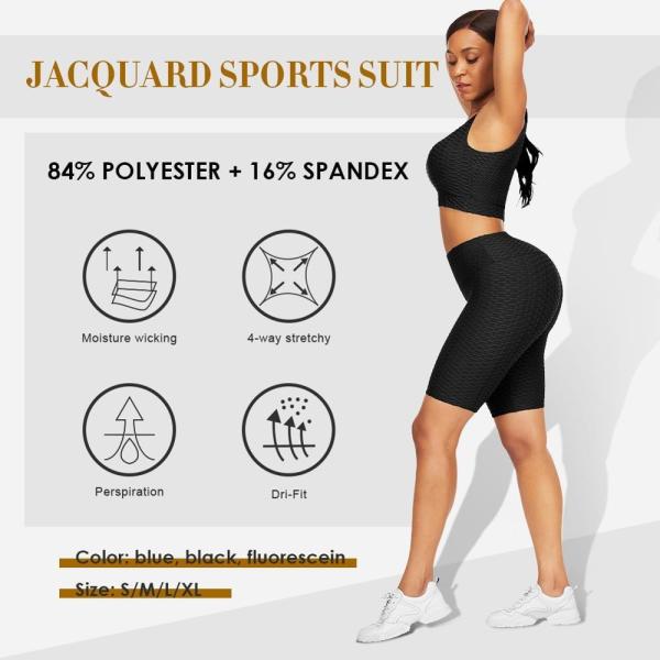 Stock Two Pieces Women's Sport Fitness Yoga Sets com 90% poliéster 10% spandex