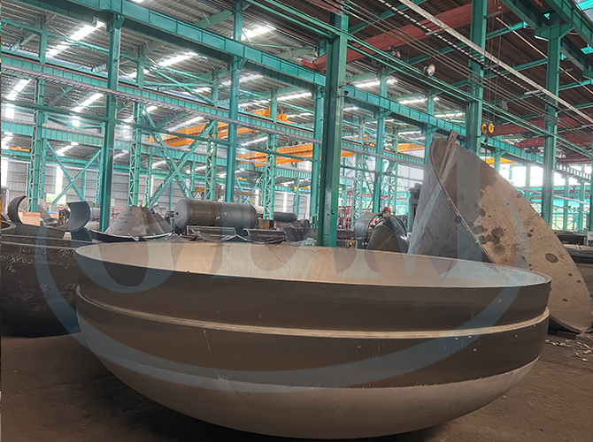 Carbon Steel Pressure Vessel Head Asme Dished Head 2590mm Diameter 88mm Thickness