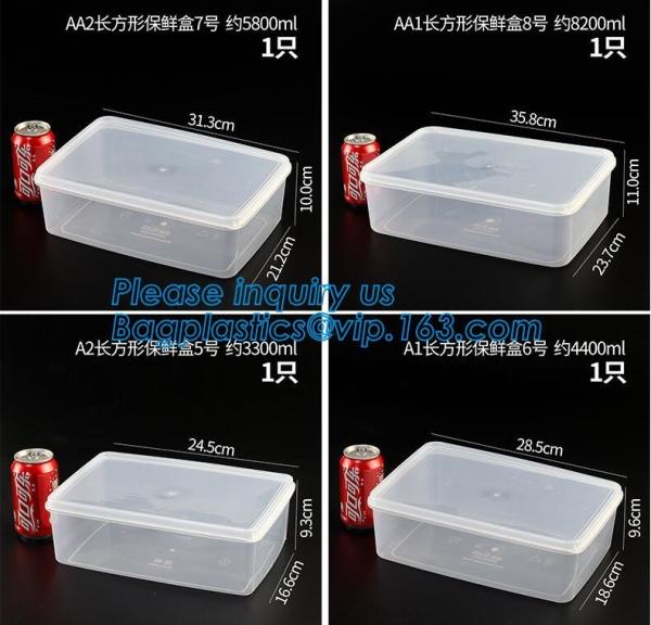 Factory direct sale pp plastic food storage canister set food preservative box,Plastic home usage fresh food storage box
