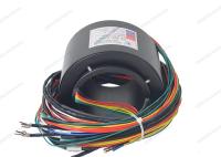 Anel de deslizamento condutivo industrial colector combinado RS422 RS232 sinal giratório
