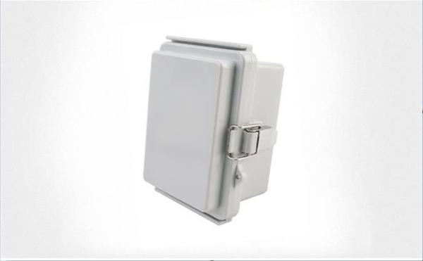 4.72x3.54x2.75 Plastic Outdoor NEMA Economy Box with Solid Door Light Gray Finish,Opaque / Clear lid Cover
