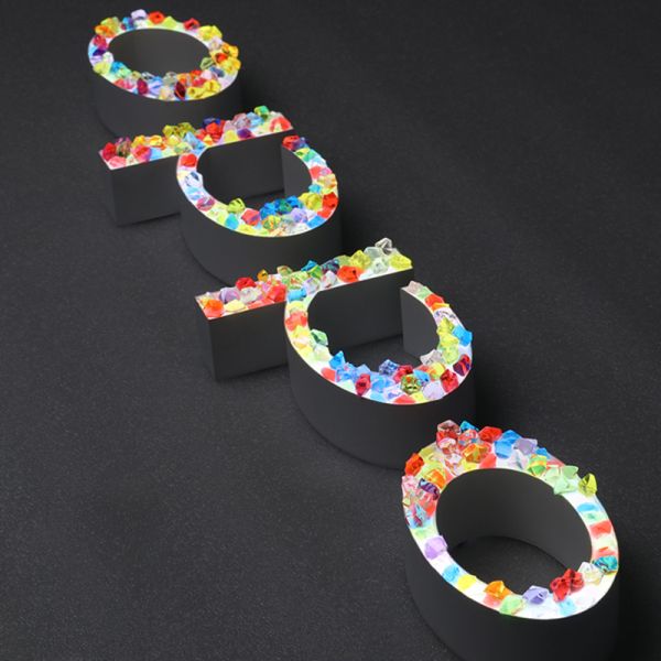 Custom 3D Diamond LED Letter Sign Crystal LED Alphabet Sign for Decoration