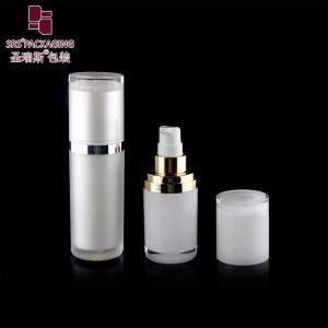 custom paint white cosmetic skin care lotion acrylic airless bottle