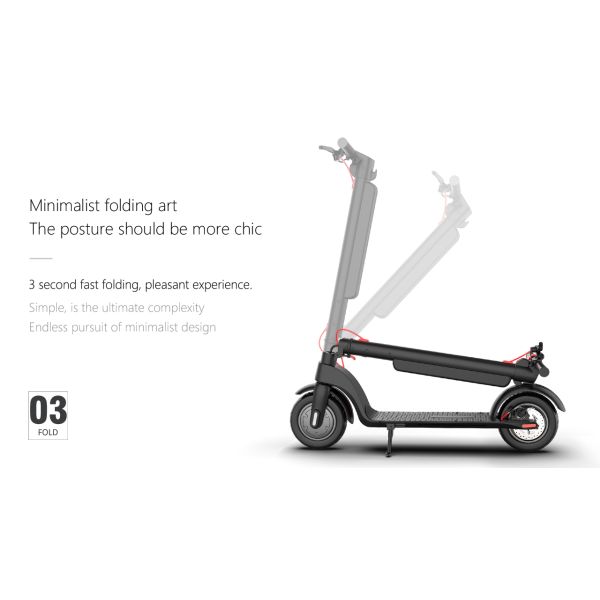 Livraison d'entrepôt UE/États-Unis 350W X8 Scooter électrique pliable 10 pouces 10Ah Scooters électriques pour la connectivité Bluetooth