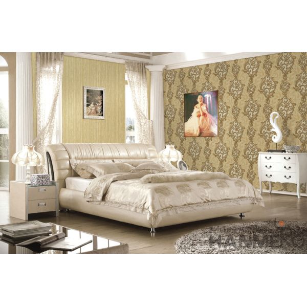 Валльковеринг Китай ПВК стиля 0.53*10М обоев оформления предпосылки ТВ софы винила современный уютный