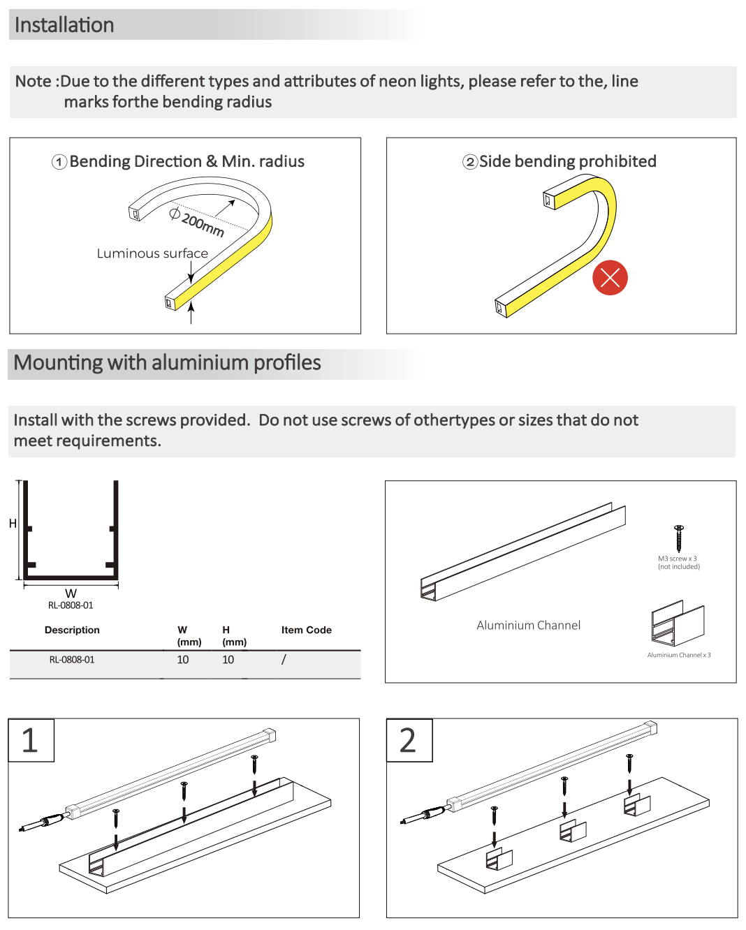 0808 Serie de 15° ángulo Mini lavadora de pared de banda IP67 impermeable Pared de lavado luz