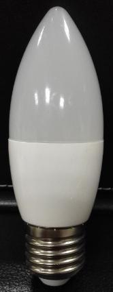 LED candle c37 5.5w plastic cover aluminum energy saving lamp house office used indoor bulb 2 yerars warranty  420 lumen