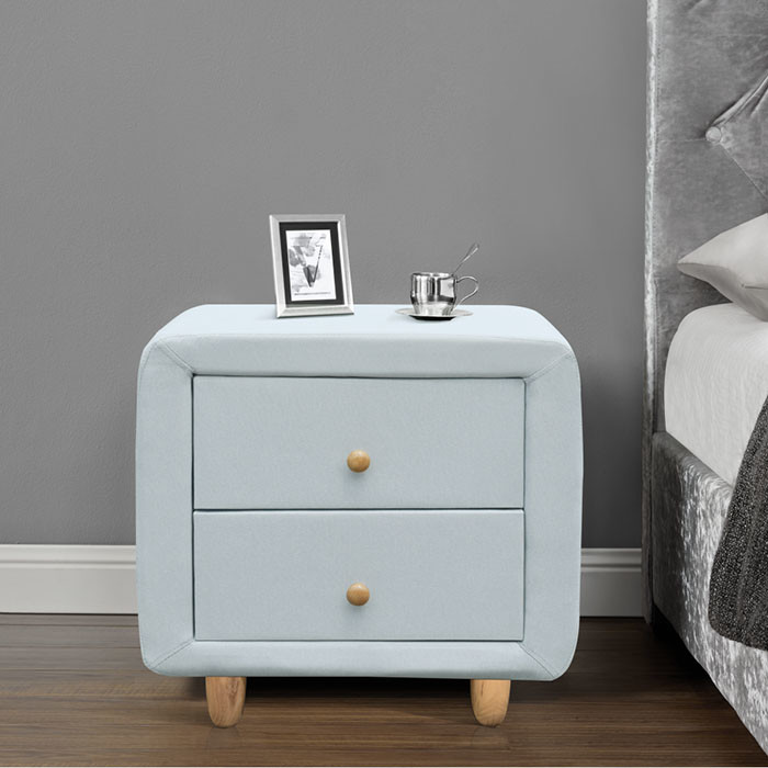 Изготовленный на заказ нордический ящик Nightstand ткани переклейки хранения прикроватного столика небольшой