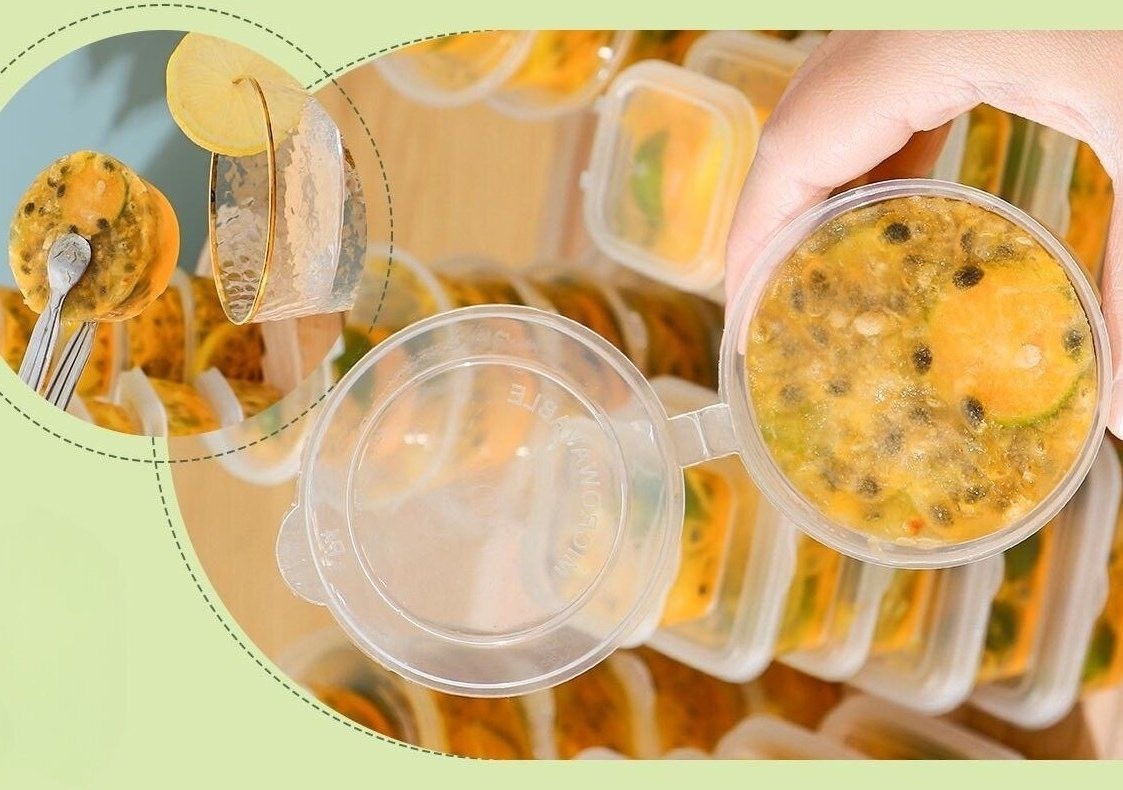 SGS Checked Competitive Disposable 1/1.5/2/3/4/5/6/8 Oz Food Grade Plastic Cup Sauce or Juice Separate PP Box with Lid