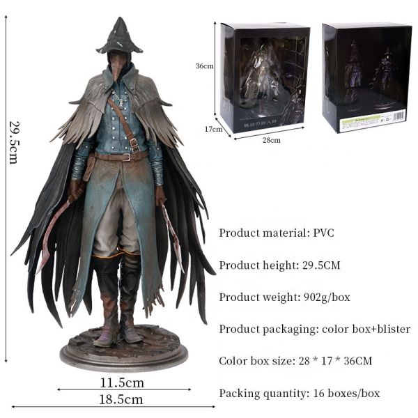 Anime Figures Bloodborne The Old Hunters 1/6 PVC Statue Figure Collectible Model Toy 30 cm