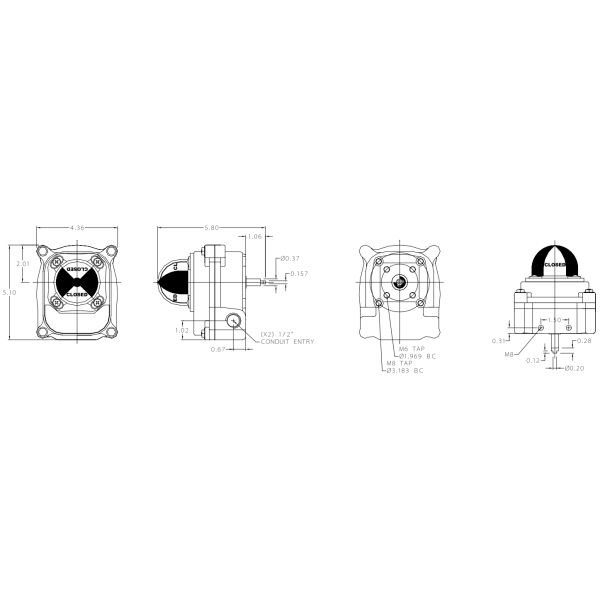 APL-310N Limit Switch Box Valve Position Indicator For Pneumatic Butterfly Valve