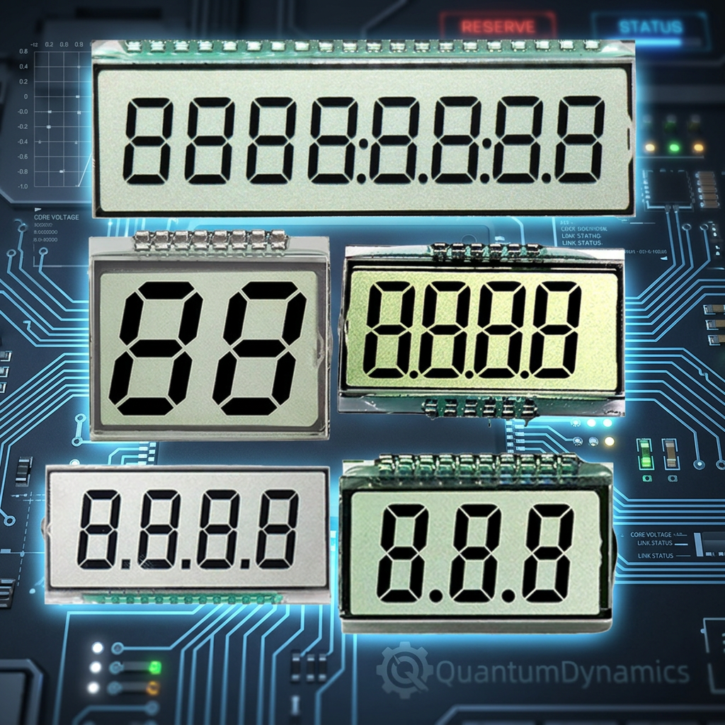 Custom Digit STN FSTN VA TH HTN Screen with Backlight Segment LCD Module Display COB Segment TN LCD Display For Meter