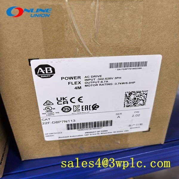 22F-D8P7N113 Allen Bradley Allen Bradley  PowerFlex 4M-3.7 kW (5 HP) AC Drive