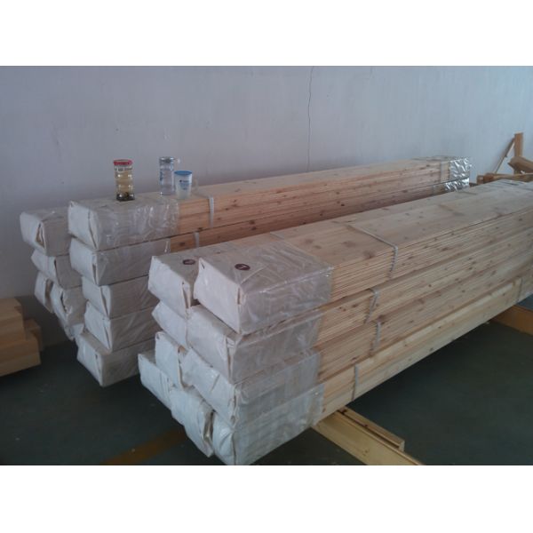 Small Pine Wood Outdoor Wooden Chalet Cabin House Without Paint