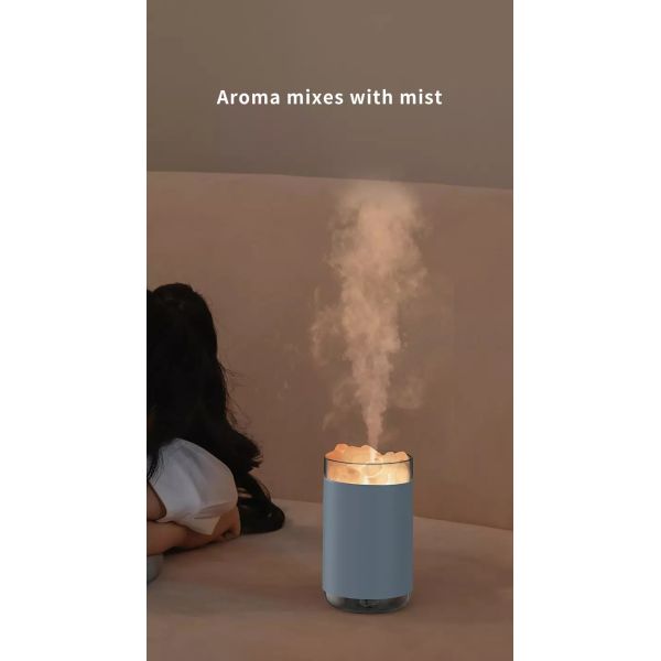 Plastic Mini Himalayan Crystal Salt Lamp Diffuser Essential Oil Air Purifying Humidifier