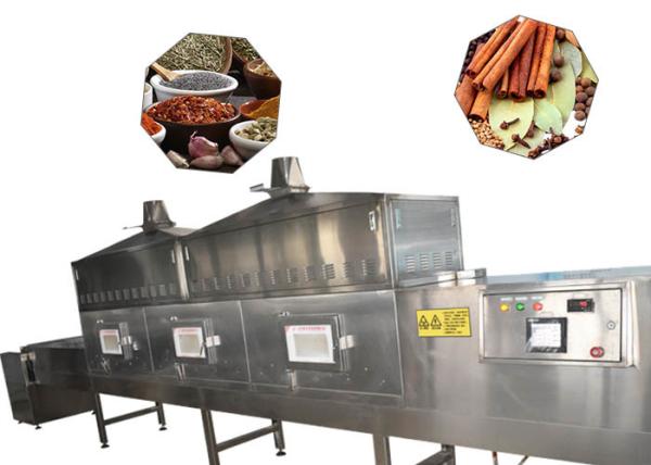 Tunnel Belt Microwave Industrial Food Dryer 80 KW 380v For Seafood Drying