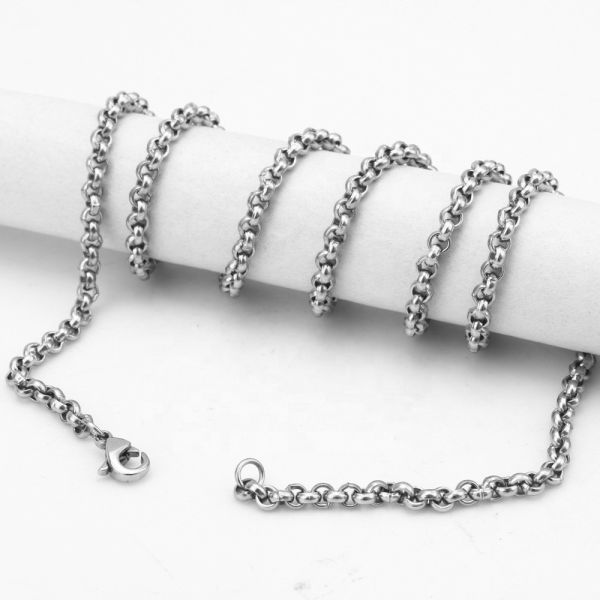 Stainless Steel Pearl Chain Necklace 2.0mm Wide 16/18/20/22/24/2630 Picture