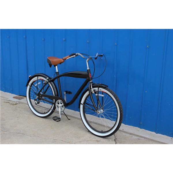 Tianjin manufacture new design OEM  26 inch beach cruiser bike with Shimano 6/7speeds