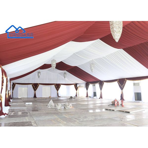 Could Custom Luxury White Indoor Party Tent With Linings And Curtains 0n