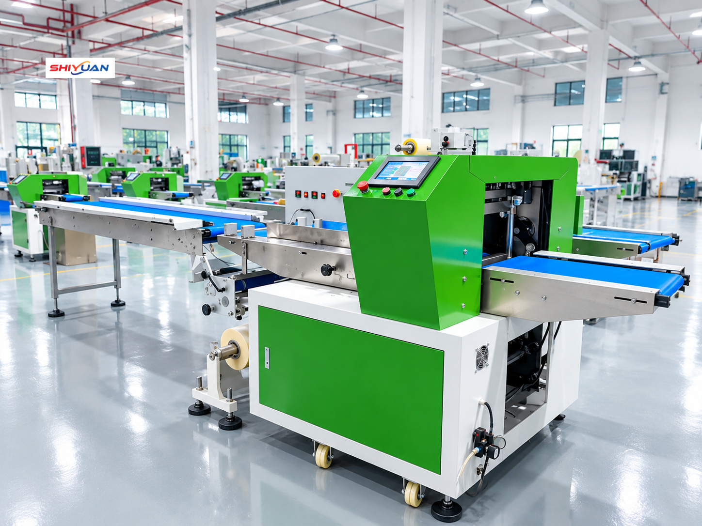 Industrial Flow Wrapper Machine for Snacks and Food Products Intelligent Servo Flow Packaging System