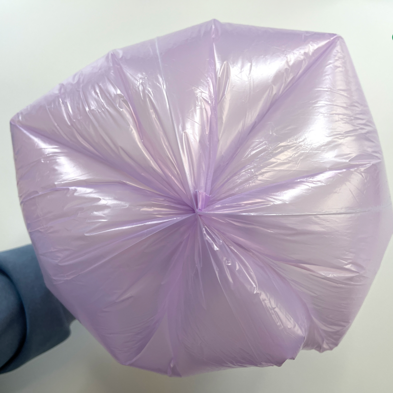 Оффсетное печать поверхности обработки LDPE пластиковый мусорный мешок на ролике для бежевой мусорной корзины