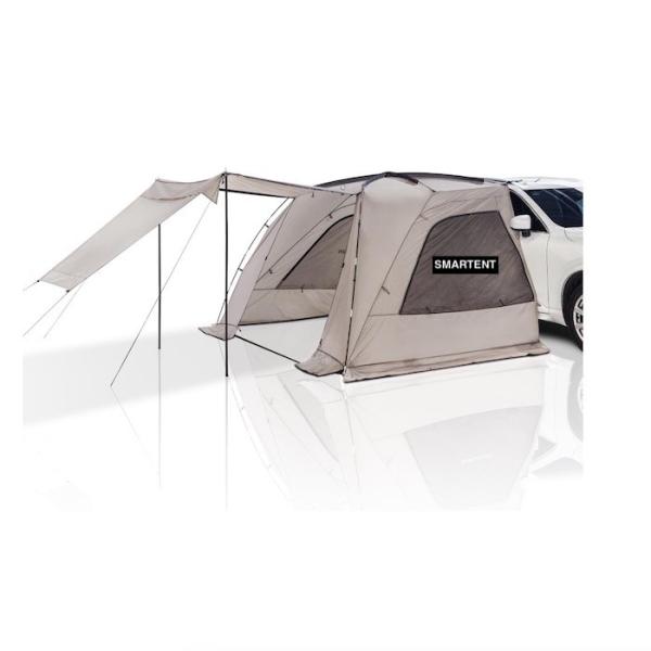 2.49*3.20*1.91M Portable Grey Car Camping Tent Waterproof PU3000MM Coated Polyester Fabric For Outdoor Adventure