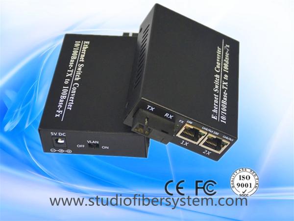 2Port card type/stand alone 10/100Base-TX+1Port 10/100Base-FX  fiber media converter