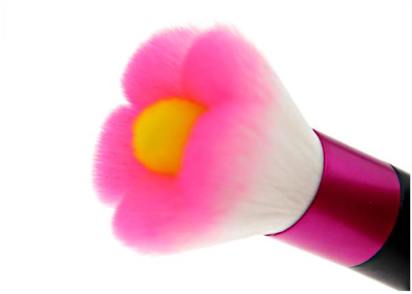 Double Layer Flower Shaped Kabuki Makeup Brush , 50mm OD Long