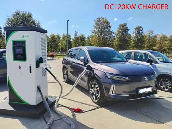 120KW DC charger ccs2 Fast Commercial EV Charger Wifi 4G OCPP1.6 With Payment IK54 Chademo
