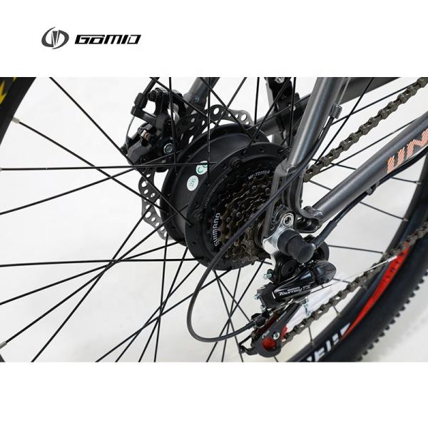 Lightweight Aluminium Alloy Electric Mountain Bicycle With Shimano 6 Speed Derailleur