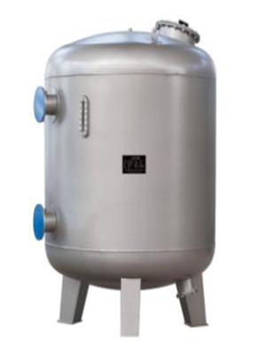 Stainless Steel Backwash Pool Filter , Manhole Vertical Pressure Sand Filter