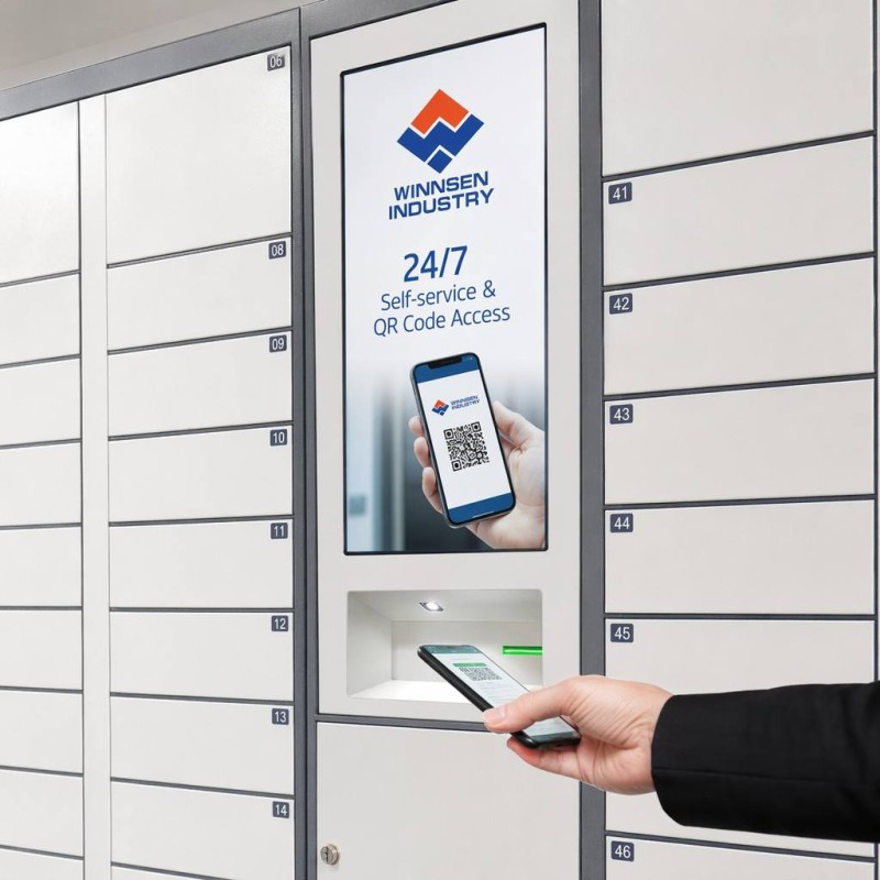 Winnsen Food Grade Smart Parcel Locker Temperature Controlled 24/7 for Ghost Kitchen