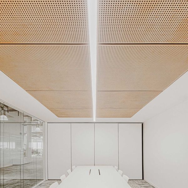 Elegant Decorative Perforated Acoustic Panel MDF Wooden Acoustic Panel for Hall