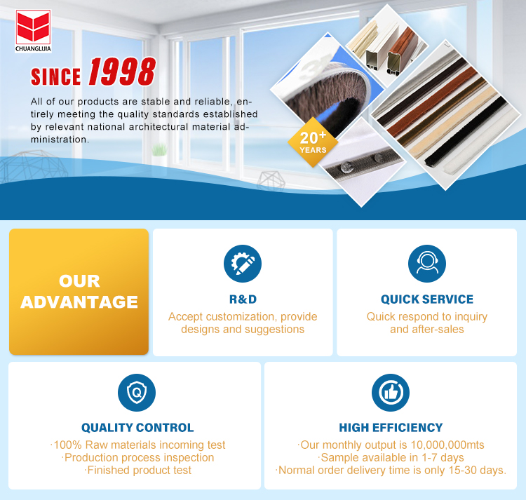 Apartment EPDM Rubber PVC Gasket Seal for UPVC Window and Door Profile Gasket in Black Gray Brown White or Other Colors