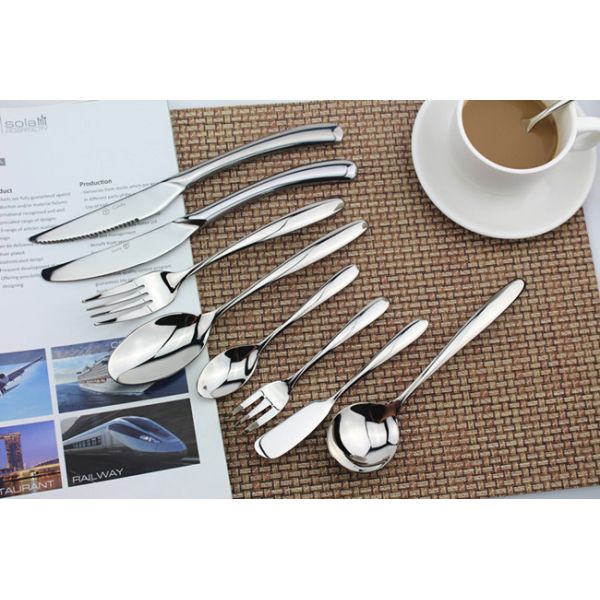 COSTA Stainless steel hotel cutlery/flatware set/fork spoon knife