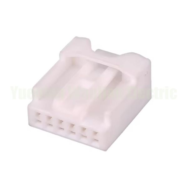 6 Pin 6098-2303 Auto White Connector Wires Automotive Wire Harness Sockets