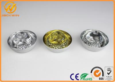 High Brightness 360 Degree Reflective Road Studs , Round Glass Cat Eyes Road Reflectors