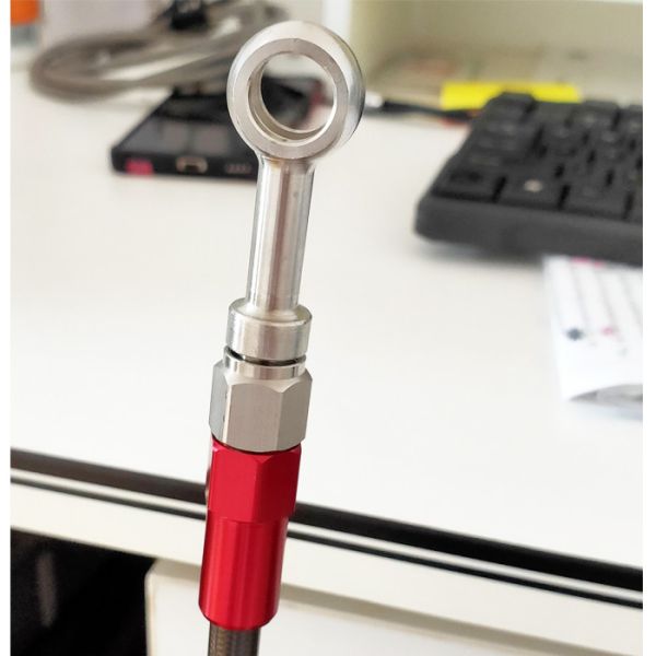 Aço inoxidável giratório de 45 graus fêmea -3 AN 3/8 x 24 rosca para AN3 PTFE