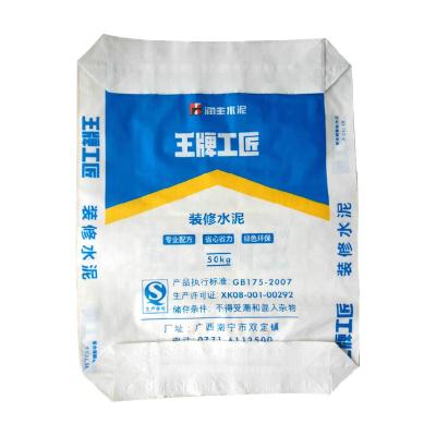Laminated PP Cement Bags Bulk Storage Bags 60gsm Customized With PE High Strength