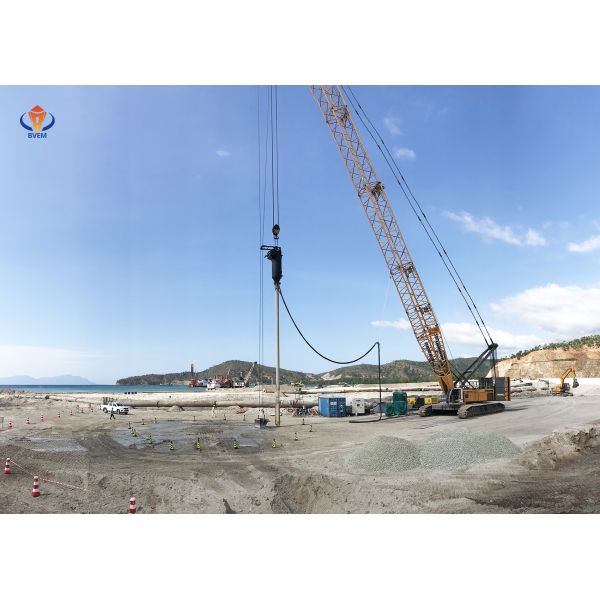 High Power Bottom Feed Vibroflot  Sand Soil Improvement 1200-1800 Rpm
