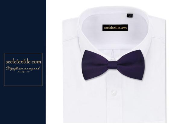 Party Woven Fashion 100% Silk Skinny Pink Bow Tie Men  with Custom
