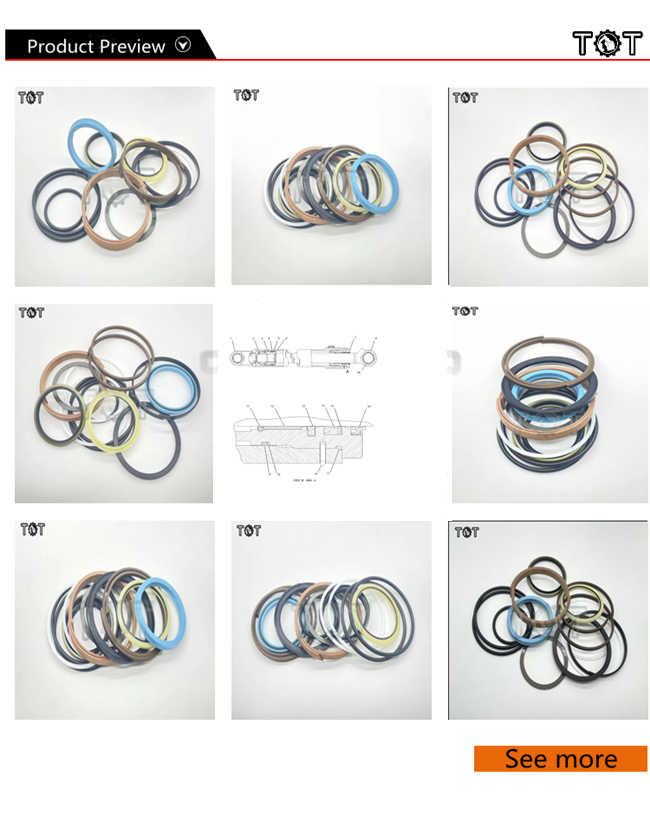 Наборы уплотнения гидравлического цилиндра гусеницы SGS ROHS набора колцеобразного уплотнения  E307C 1659279
