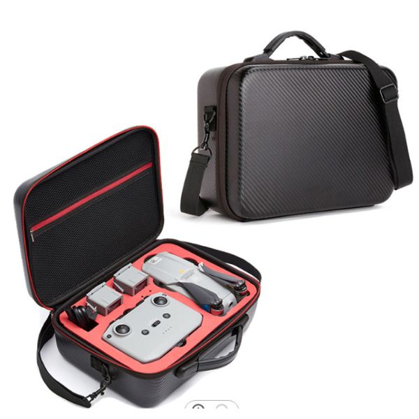 Protective Hard Black EVA Storage Case with Foam Interior and Shoulder Strap Ideal for Secure Storage and Transport Needs