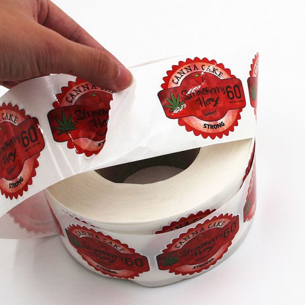 Printing Waterproof Kiss Cut Stickers Cute Strawberry Fruit Packaging Label