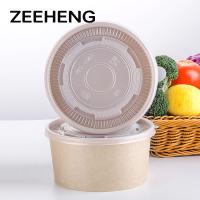 O PE dobro descartável Microwavable alinhou a bacia de sopa quente de papel 1300ml